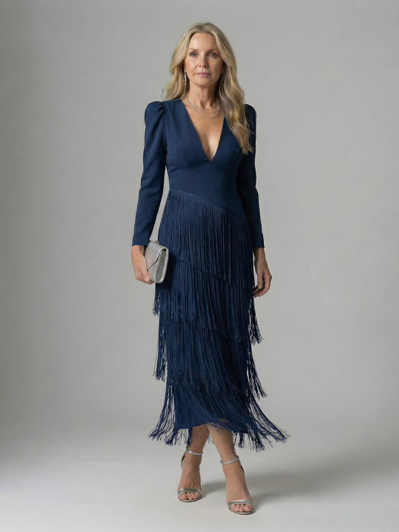 Noren | Vestido Midi con Flecos