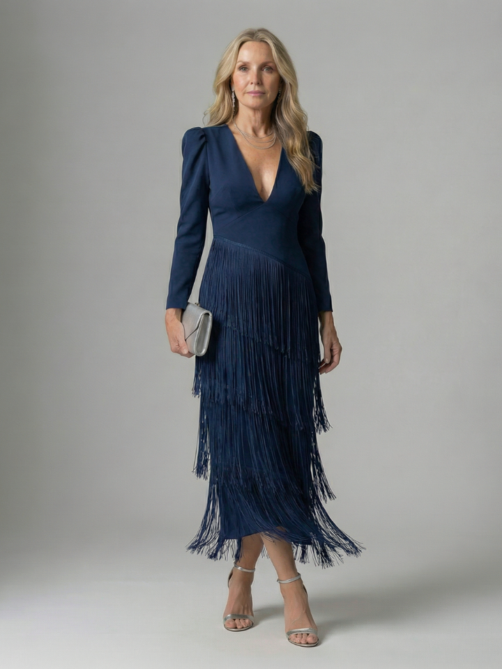 Noren | Vestido Midi con Flecos