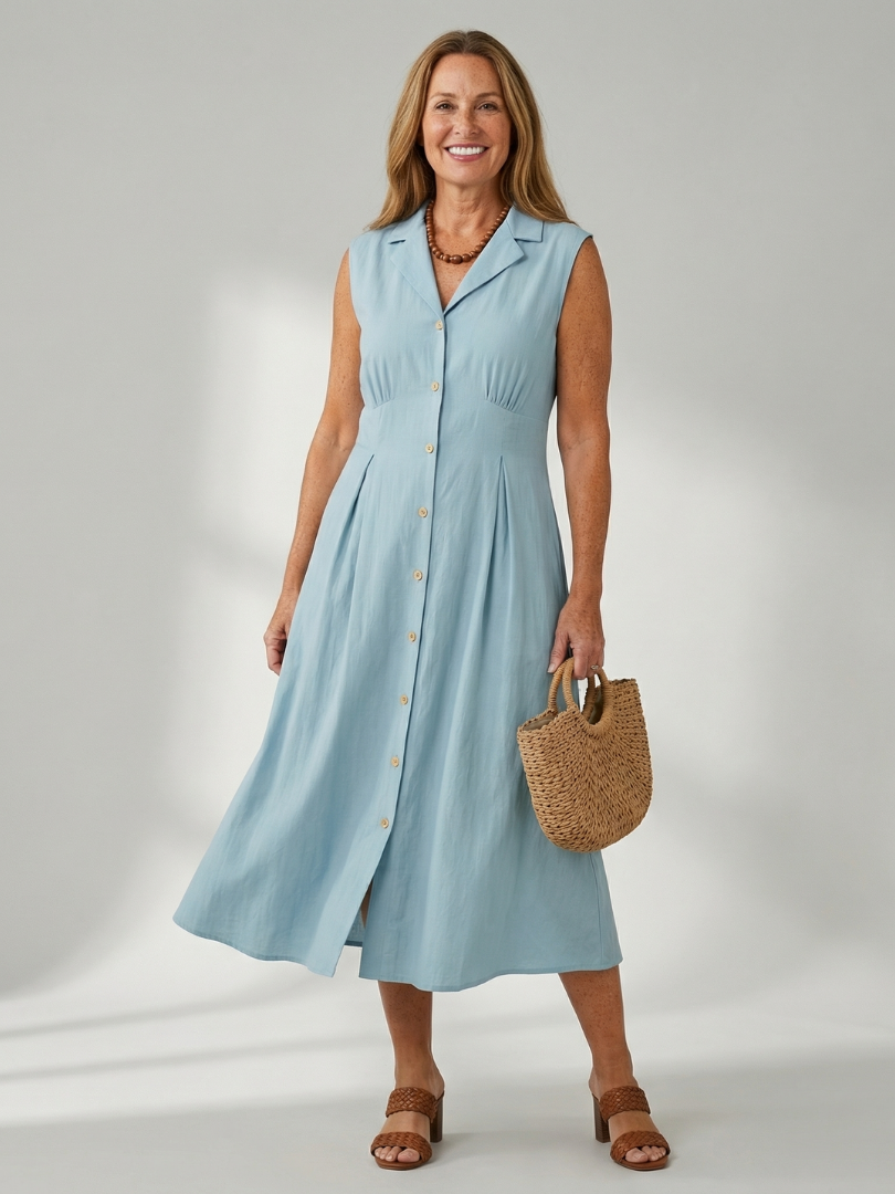 Celyn | Vestido Midi con Botones