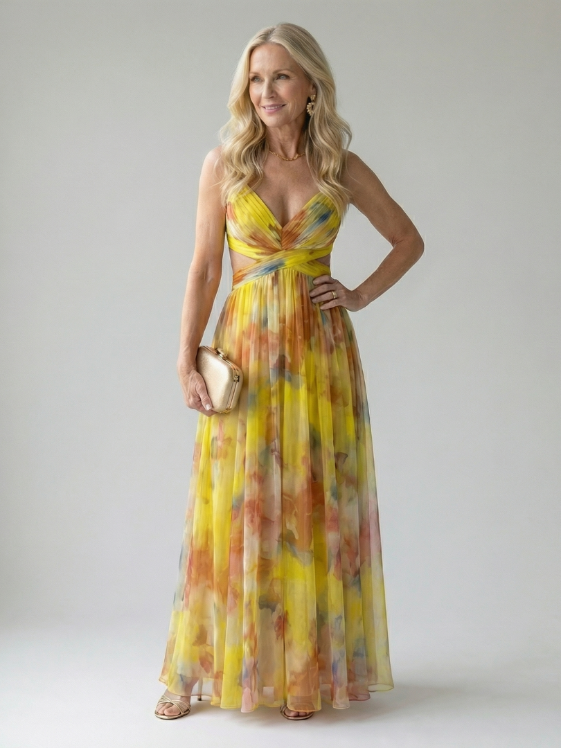 Isel | Vestido Maxi con Envoltura Suave