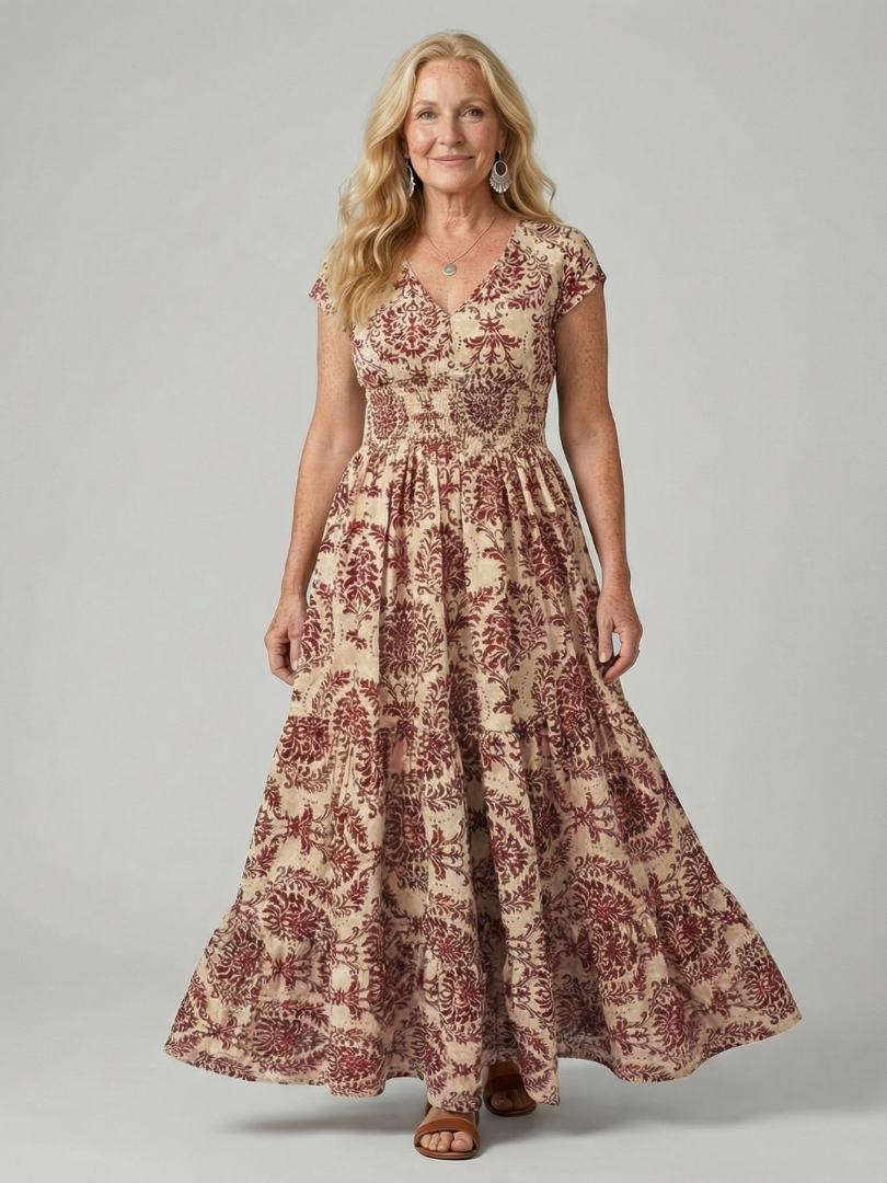 Melior | Vestido Maxi Fluido Impreso