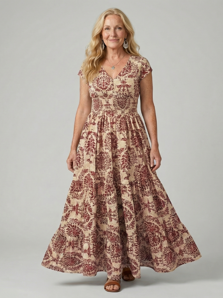 Melior | Vestido Maxi Fluido Impreso