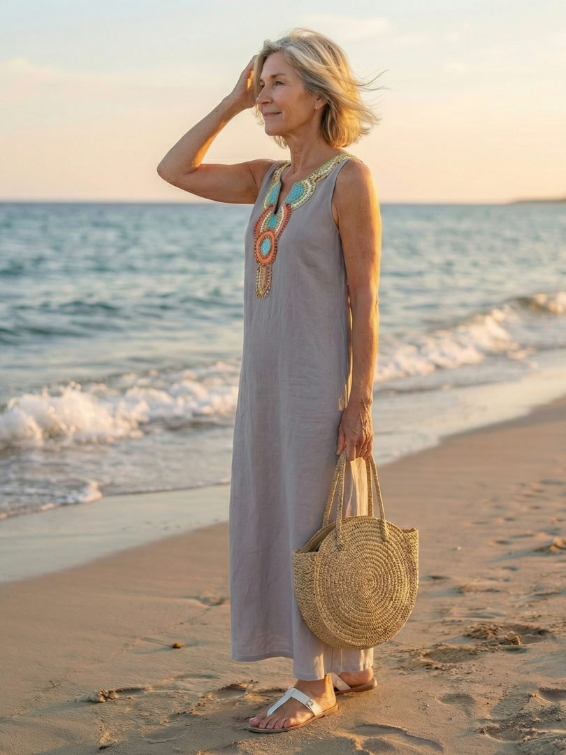 Arielle | Vestido Midi de Flujo Aireado