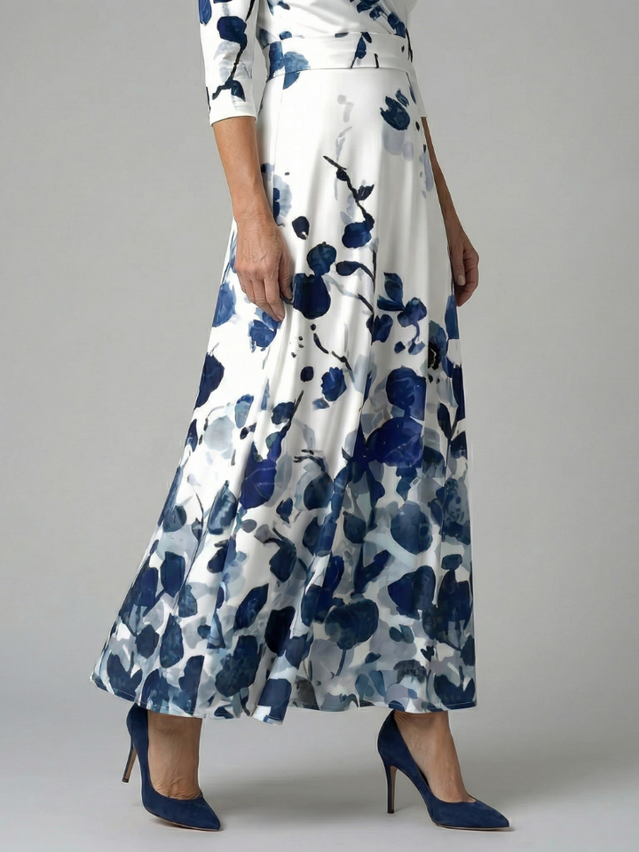 Celine | Vestido Midi Cruzado con Escote