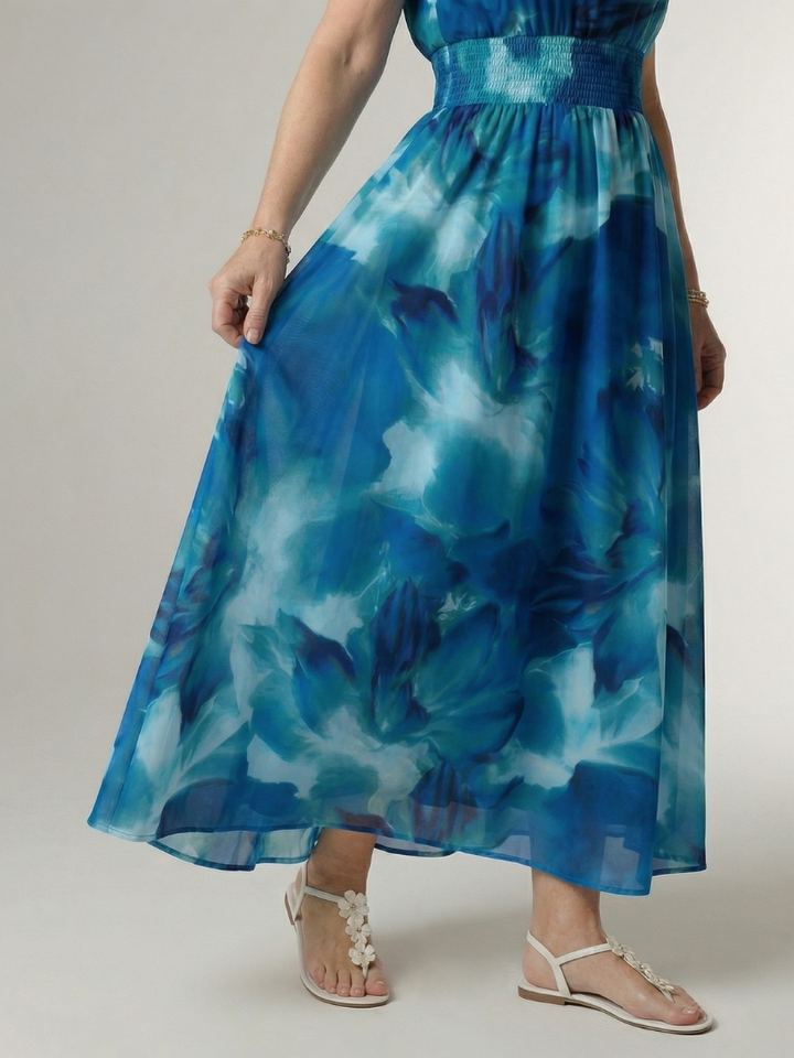 Sylin | Vestido Midi con Cuello Halter