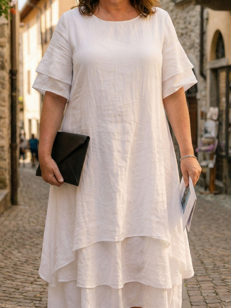Belen | Vestido Suave con Capas