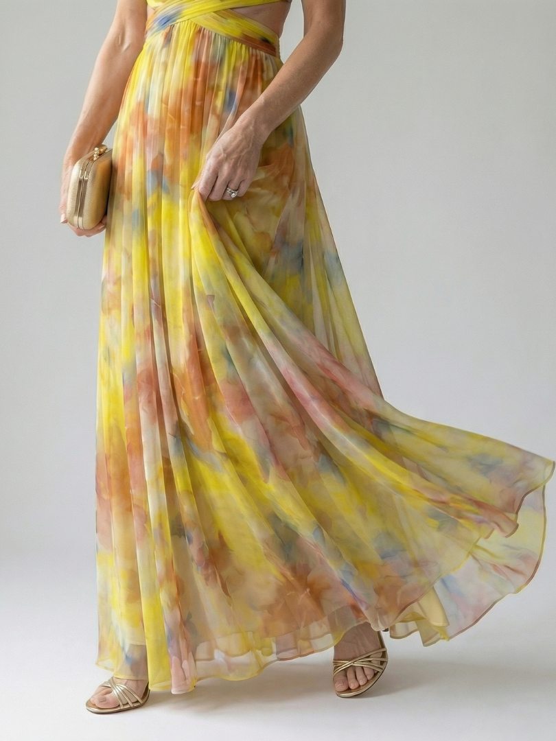 Isel | Vestido Maxi con Envoltura Suave