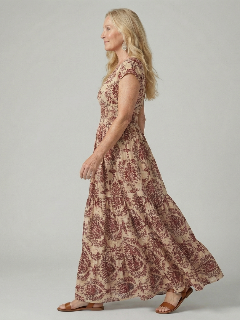 Melior | Vestido Maxi Fluido Impreso