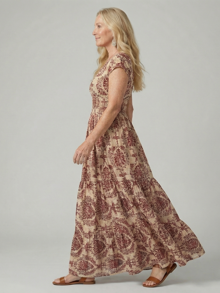 Melior | Vestido Maxi Fluido Impreso