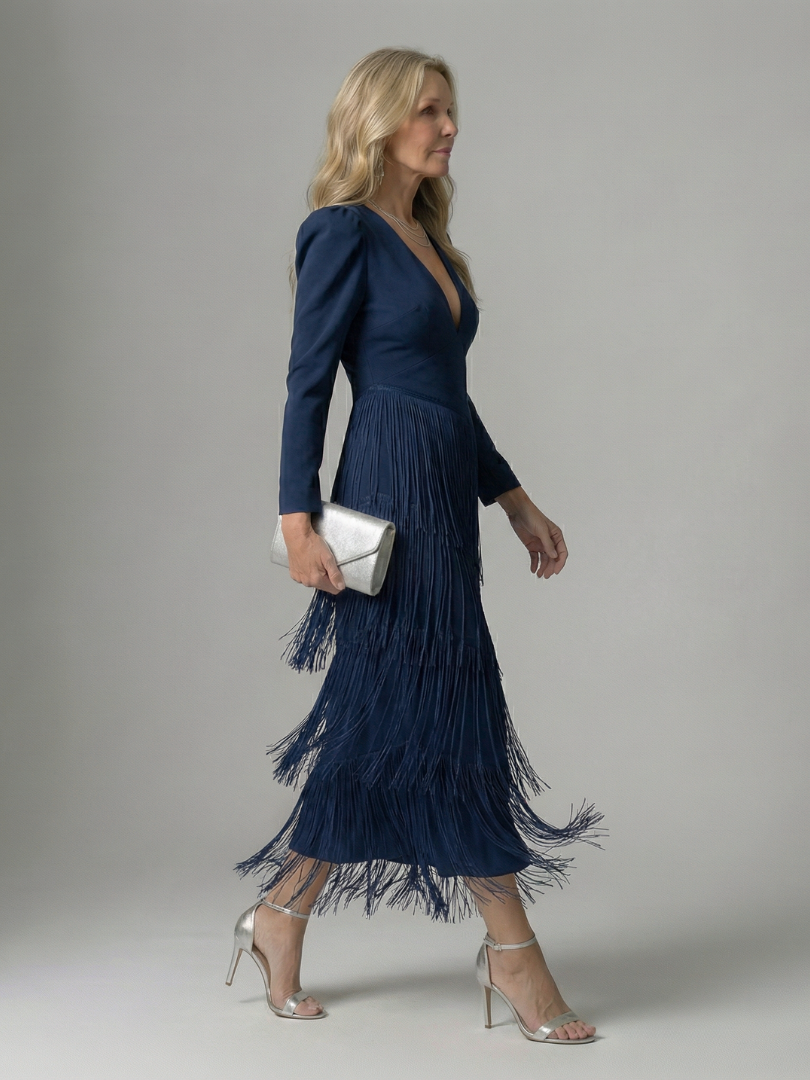 Noren | Vestido Midi con Flecos