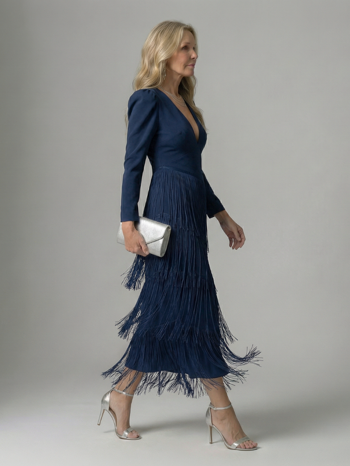 Noren | Vestido Midi con Flecos