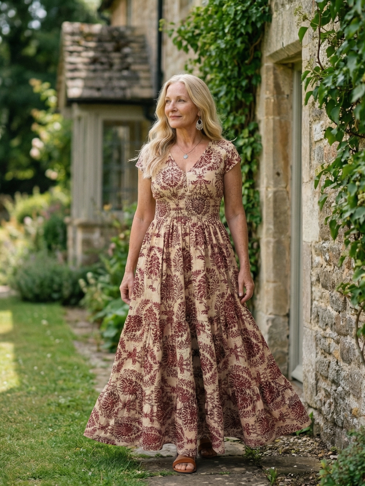 Melior | Vestido Maxi Fluido Impreso