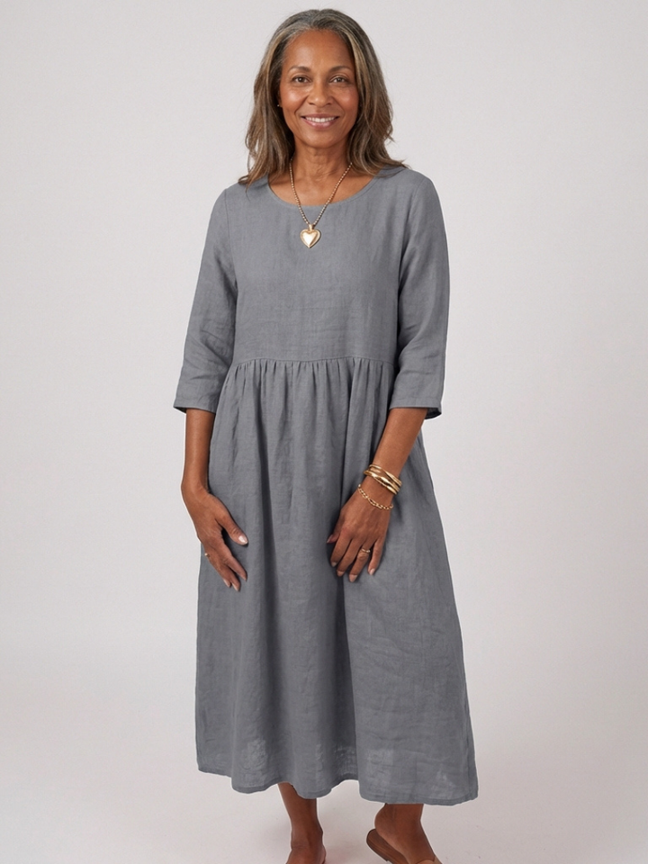Beatrice | Vestido Midi de Manga Tres Cuartos