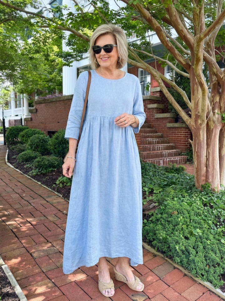 Beatrice | Vestido Midi de Manga Tres Cuartos