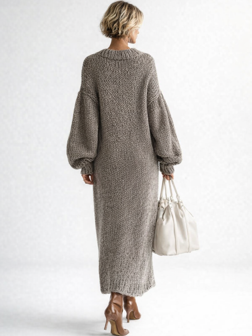 VALERIA | Vestido Maxi de Punto Oversized
