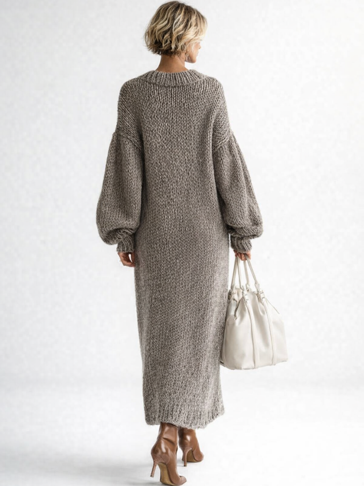 VALERIA | Vestido Maxi de Punto Oversized
