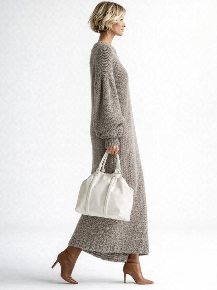 VALERIA | Vestido Maxi de Punto Oversized