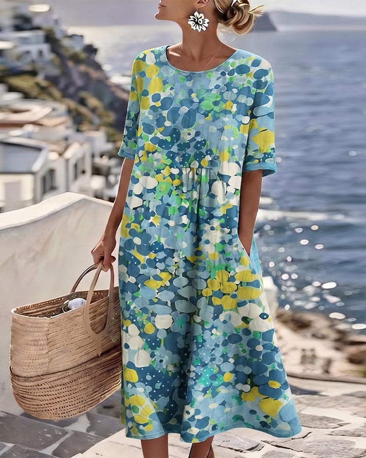 Flora | Vestido midi floral suelto