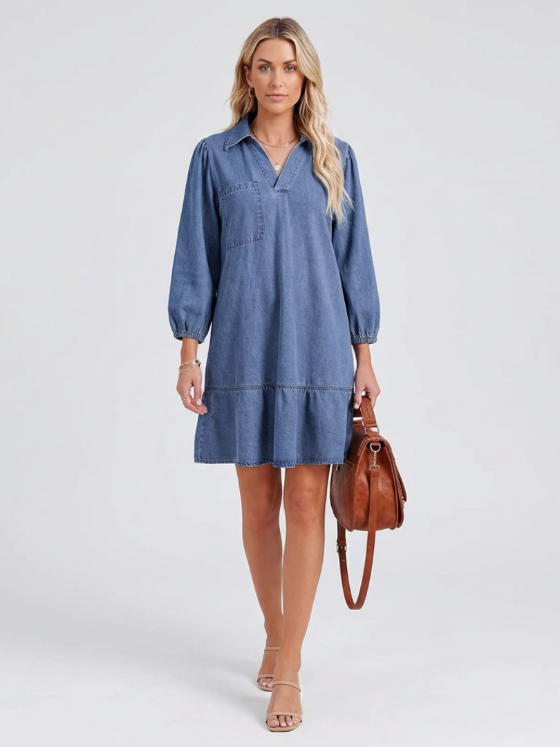 Isolde | Vestido de mezclilla relajado