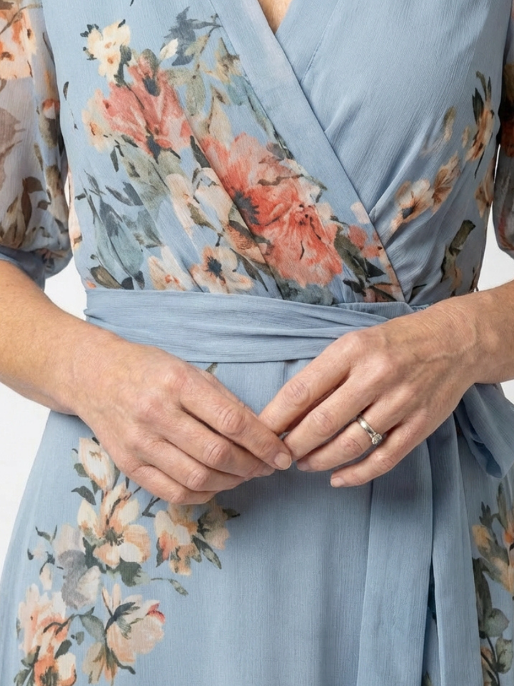 Elowen | Vestido Maxi Floral con Escote en V